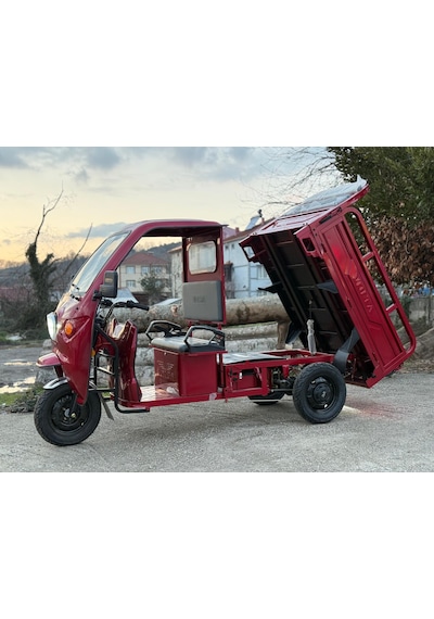 Volta VT5 2024 Elektrikli Damperli 3 Teker Kasalı Yük Taşıma Kırmızı