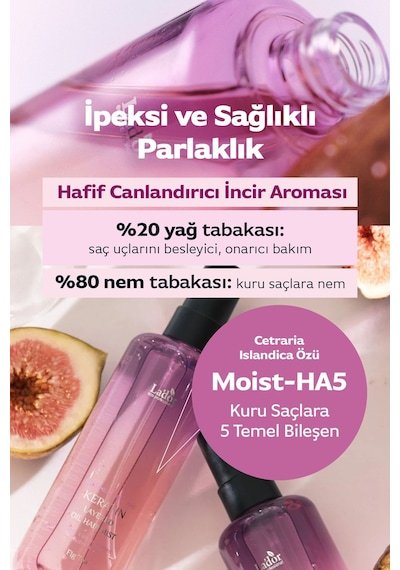 Lador Keratin İçeren Nemlendirici ve Isı Koruyucu Onarıcı Saç Spreyi LADOR Keratin Oil Mist Fig
