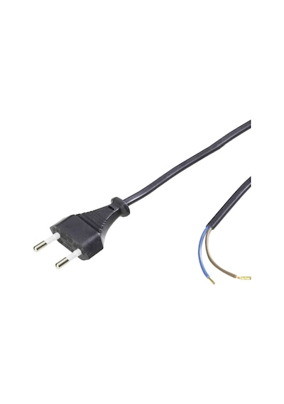 Power Kablo 2X0.75Mm 1 Metre Uzatma 2 Pin Teyp Fişi Uçu Açık