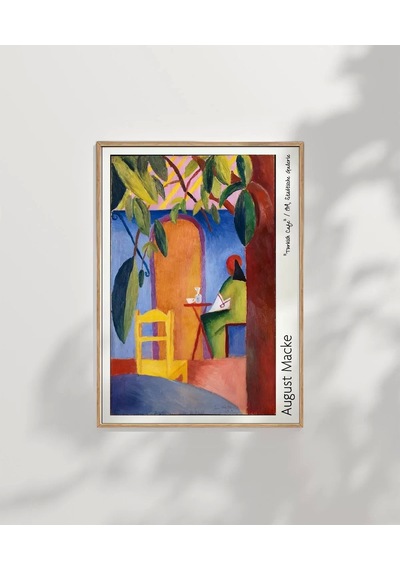 Çerçevesiz Poster August Macke Türk Kafesi