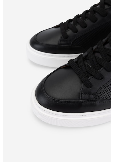 Valmenti Erkek Hakiki Deri Siyah Sneakers & Spor Ayakkabı 1149 Style-9 Erk Ayk Y26 Sıyah Dr/taba