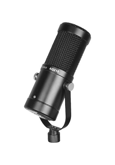Aq210 Condenser Stüdyo Profesyonel Kayıt ve Yayın Mikrofonu Studio Siyah