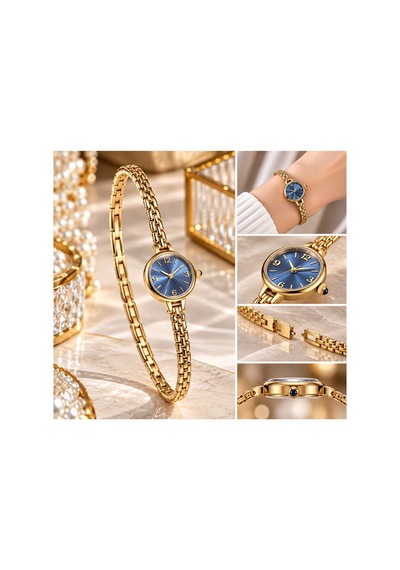Xuping 14k Çelik Renk Atmaz Kadın Kol Saati Lacivert2 - 931412969 Gümüş