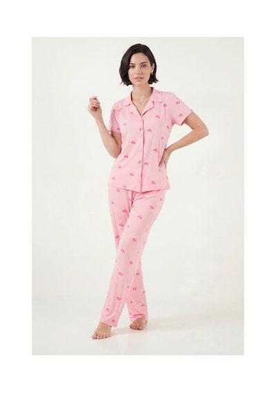 Lela Bayan Pijama Takımı 65750101y Açık Pembe
