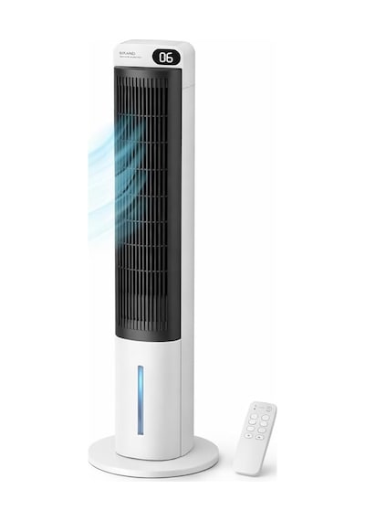 Ev Tipi Kule Tipi Vantilatör & Soğutucu 70w Güçlü Hava Akışı, 3 Kademe Hız, 3l Su Tanklı