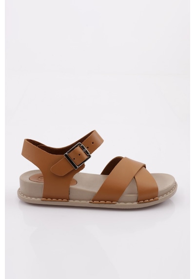 Dgn P31 Kadin Çapraz Bantli Sandalet P31-1512-R1755 Taba