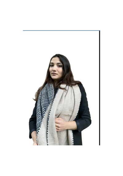Ladycolor Çantadepo Çift Taraflı Kadın Ekose Atkı Şal-omuz Şalı Taş