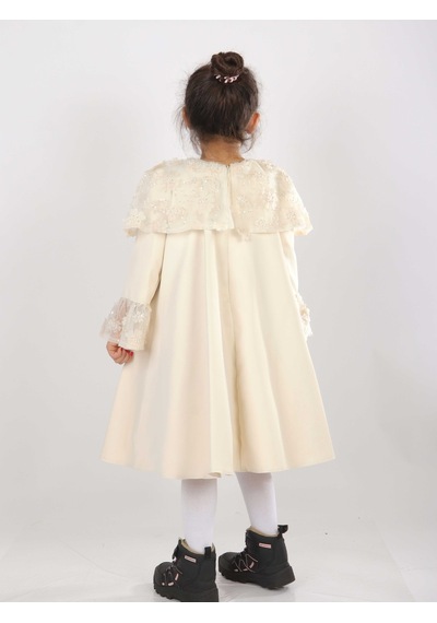 Xo Kids Kız Çocuk Elbise 6-10 Yaş 1620 Bej