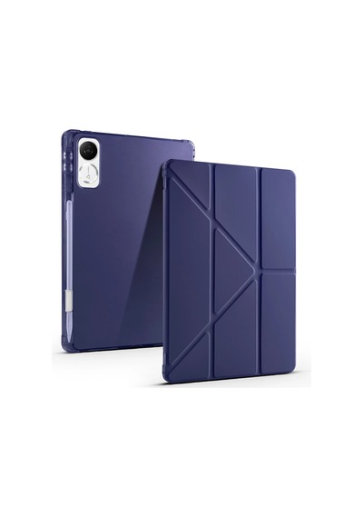 Honor Pad V9 Kılıf Zore Tri Folding Kalem Bölmeli Standlı Kılıf Klasik