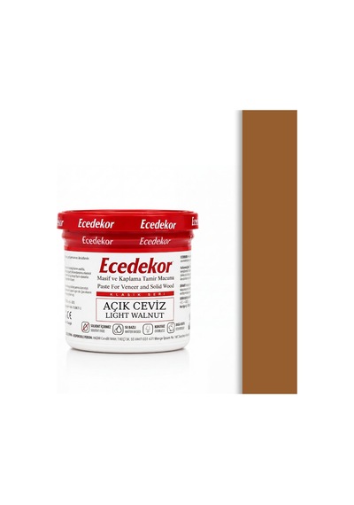 Açık Ceviz Ecedekor Ahşap Dolgu Macunu Bardak 200gr 200 G