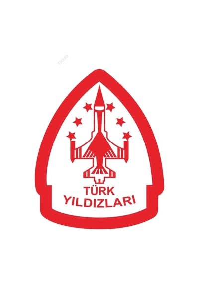 Türk Yıldızları Solo Türk Solotürk F16 Türk Bayrağı Sticker 20Cm