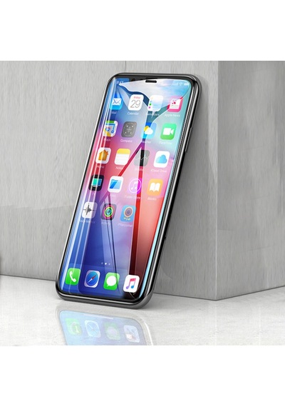 Baseus Apple Uyumlu   iPhone 11 Pro 5.8 Inch 3D Full Kaplama Kırılmaz Cam Koruy Siyah