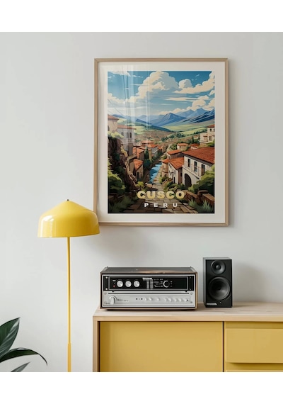 Çerçevesiz Poster And Dağlarının Kalbinde Cusco