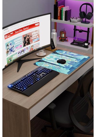 Venti Genshin Impact Anime Gacha V3 - 48x40 Xl Gaming Mouse Pad Fare Altlığı