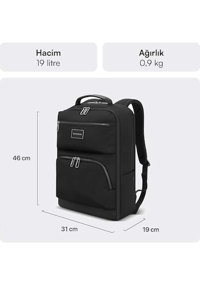 Samsonıte Nu4-09-005 15.6" Chiron Notebook Sırt Çantası Siyah 4296