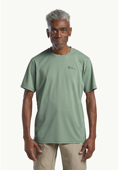 Jack Wolfskin Delgami S S M Erkek T-shirt-29682 Açik Yeşil