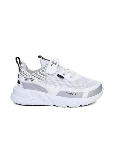 Mini Cup Beyaz Unisex Kids Sneaker Esnek Rahat Kalıp Çocuk Spor Ayakkabı Tam Kalıp Günlük Ayakkabı Beyaz