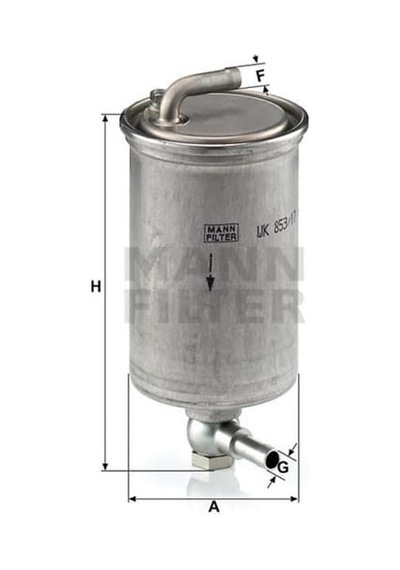 MANN WK85317 Mazot Filtresi A4 05- 2.7 TDI V6 3.0 TDI V6