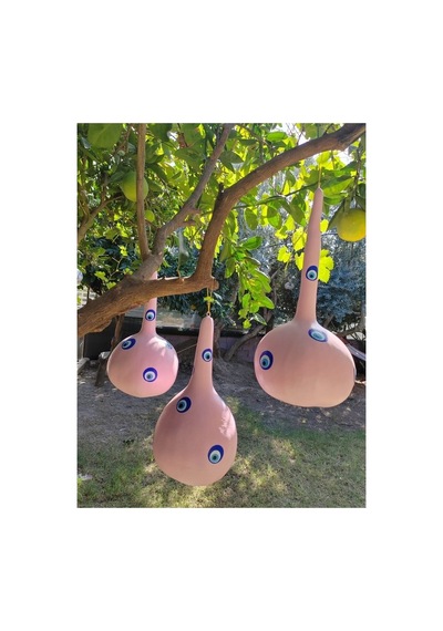 Alpha Tasarım Atölyesi Ağaç Süsü, Balkon Süsü, Bahçe Süsü Bebek Pembe Renk