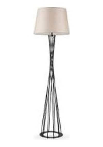 RIOLIGHT RETRO SİYAH METAL LAMBADER KREM BAŞLIK ÇAP: 45CM