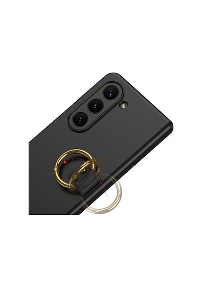 Galaxy Z Fold 5 Kılıf Zore Kıpta Yüzüklü Flip Sert Kılıf