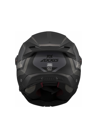 Axxis Ghostfighter Sv Bitone C12 Dark Grey Motosiklet Çene Açılır Kask Gri