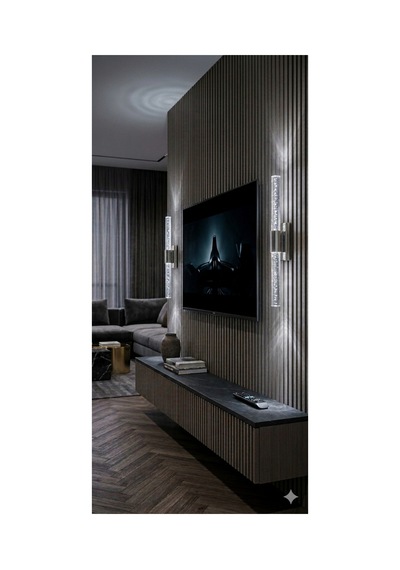 Bubblelight Large 51 Cm Modern Tasarım Led Aplik - Duvar Lambası - Gümüş - Pilli - Beyaz Led Gümüş Pilli