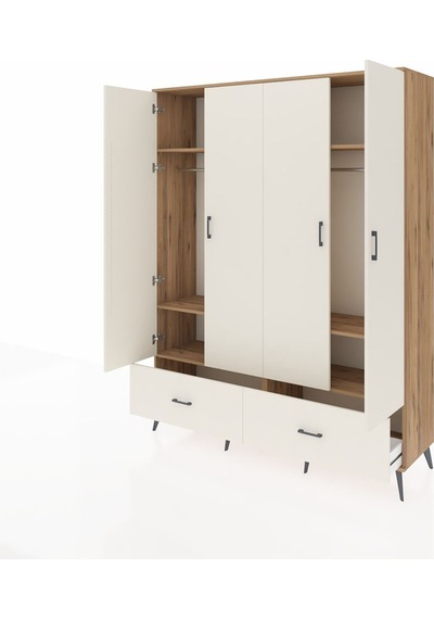 Hyperion Gardrop 6 Raflı 2 Çekmeceli 2 Askılı 176x44x221 Çam-aytaşı Aytaşı Hyperion Gardrop 6 Raflı 2 Çekmeceli 2 Askılı 176x44x221 Çam-aytaşı Aytaşı