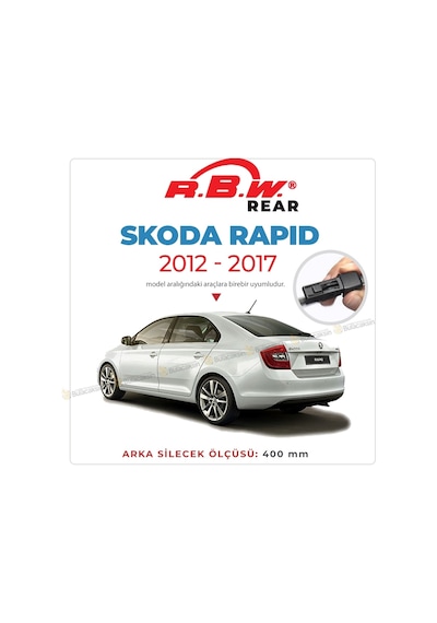 Rbw Skoda Rapid 2012 - 2017 Arka Silecek