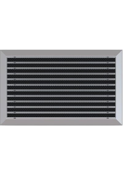 Arfen 40X70 Kaset Fırça Üst Yüzeyli Alüminyum Paspas