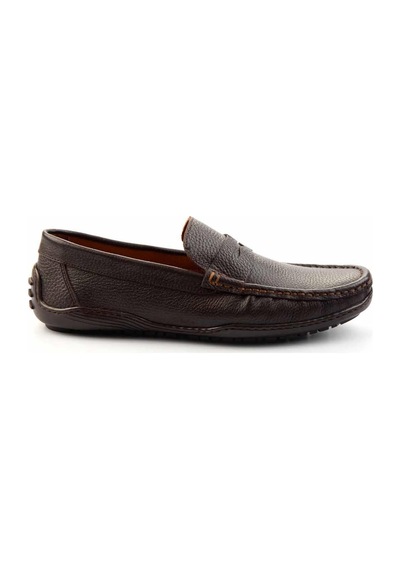 Bambi Kahve Leather Erkek Loafer Ayakkabı E01396070140 Kahve