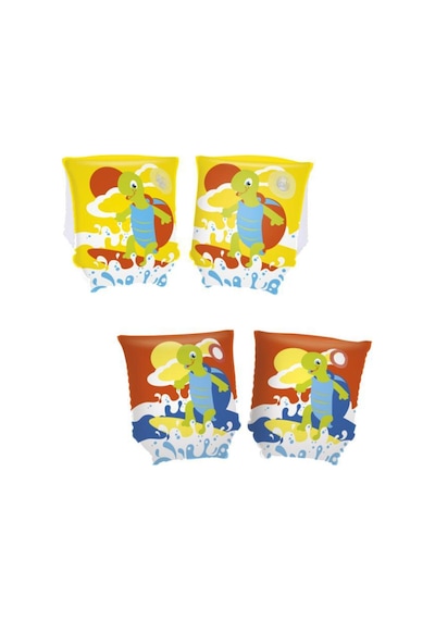 Bestway Turtle Armbands Figürlü Şişme Deniz Kolluk 23 x 15 cm Kırmızı