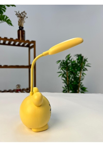 Favora Kedili Masa Üstü Çocuk Lambası - Sarı