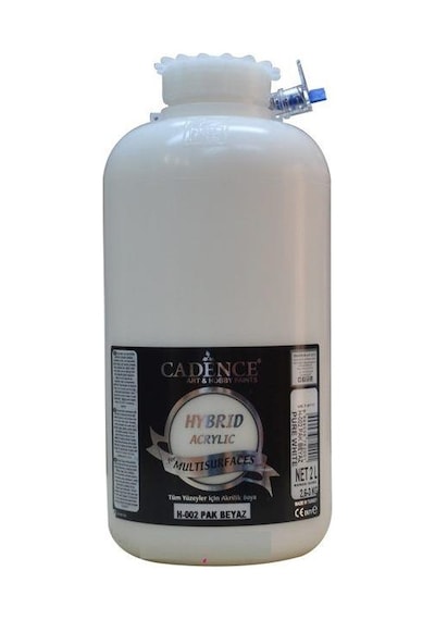 Cadence Hybrid Multisurface Akrilik Boya 2 Litre H-002 Pak Beyaz