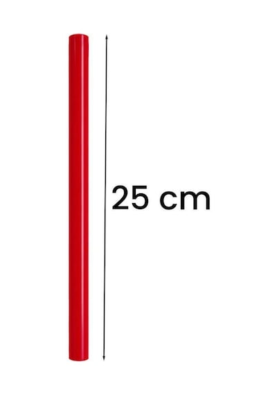 Midex Orf-BT-25RD-3X Kırmızı Çocuklara Özel Ritim Çubuğu 25 cm Eğitici Örf Aleti (Karbon Fiber)