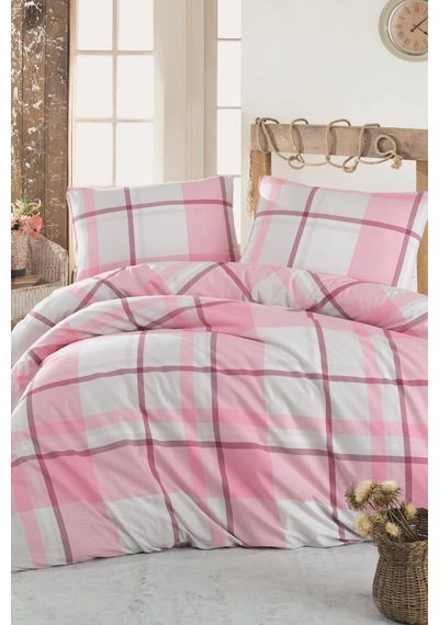 Taç Kristal Sava Light Collection Çift Kişilik Nevresim Takımı Pembe Pembe