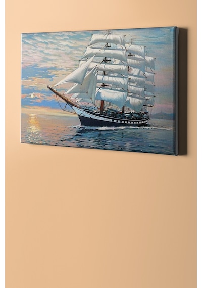 Webstyle Sayılarla Boyama Seti Kasnaklı Görkemli Yelkenli 40 X 50 Cm