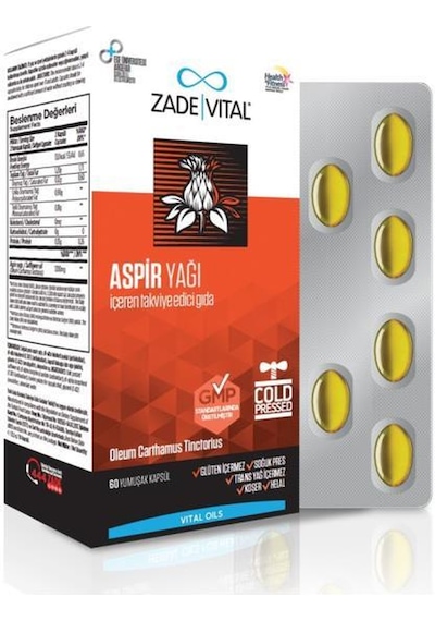 Zade Vital Aspir Yağı 600 MG 60 Kapsül