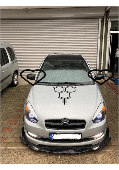 Hyundai Era Yarasa Ayna Kapağı Batman Parlak Siyah Piano Black