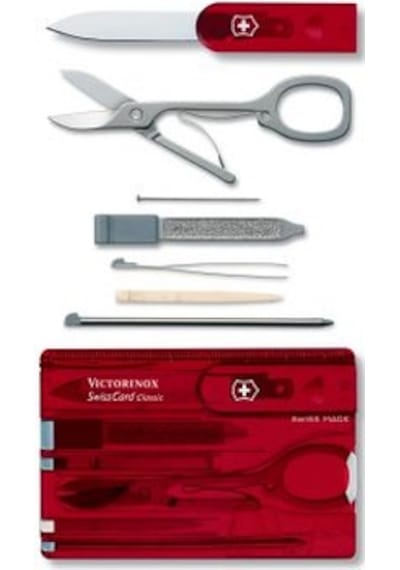 Victorinox Kamp 0.7100.T Swisscard Classic Ruby Kırmızı - Siyah