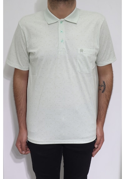 Santa Dmctekstil Erkek Desenli Klasik Kesim Rahat Kalıp Tek Cepli Polo Yaka Düğmeli T-shirt Yeşil Santa Dmctekstil Erkek Desenli Klasik Kesim Rahat Kalıp Tek Cepli Polo Yaka Düğmeli T-shirt Yeşil