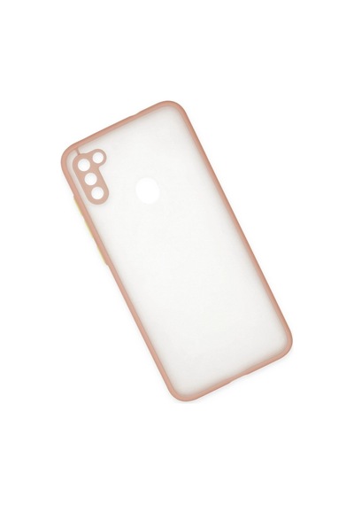 Samsung Galaxy A11 Kılıf Montreal Silikon Kapak - Pembe Düz Renkli