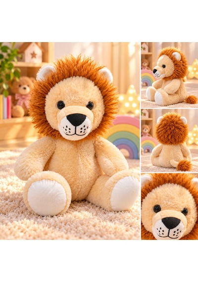 Aslan Peluş 35 Cm Açık Kahverengi