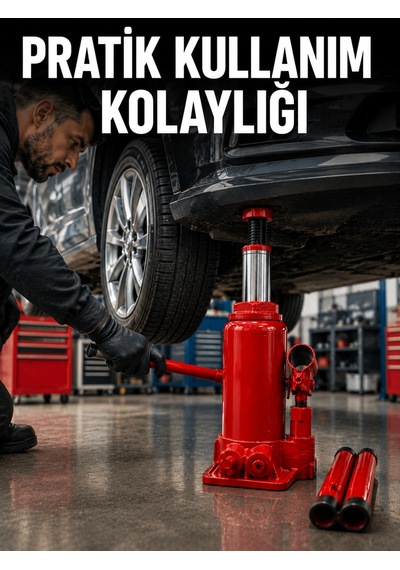 Sağlam Taban Yapılı Güvenilir Hidrolik Şişe Kriko Standart