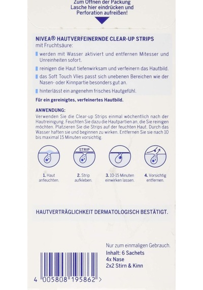 Nivea Visage Hautverfeinerndes Clear Up Strips 6 Şerit Nivea Diğer