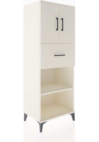 Hyperion Dolap 3 Raflı Tek Çekmeceli 2 Kapaklı 60x44x163 Aytaşı-aytaşı Aytası