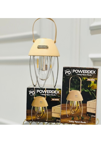 Powerdex Pd-5555 Şarjlı Kamp Lambası Krem