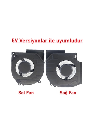 Hp Victus Gaming 16-r0057nt 7p6d2ea Notebook Fanı - Ver.2 - 12volt Sağ-sol Set