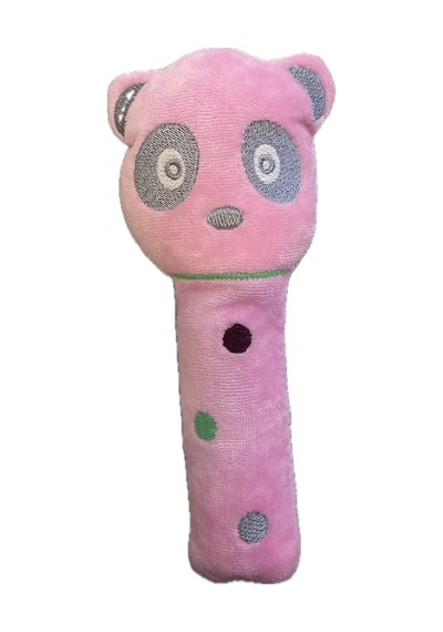 Molie Bebekler İçin Pembe Peluş Panda Vikvik Oyuncak