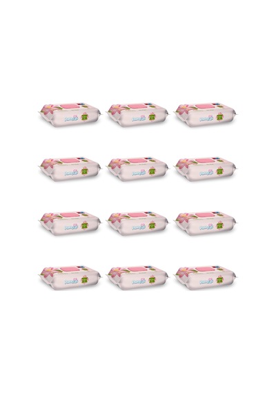 Lotus Çiçeği Kokulu Islak Mendil 864 Yaprak 12x72 Koli 1000'li Set